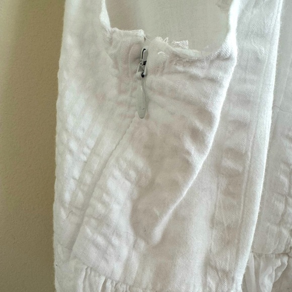 Urban Outfitters Wildflower Babydoll Mini White Eyelet Lace Dress Size L - Picture 7 of 10
